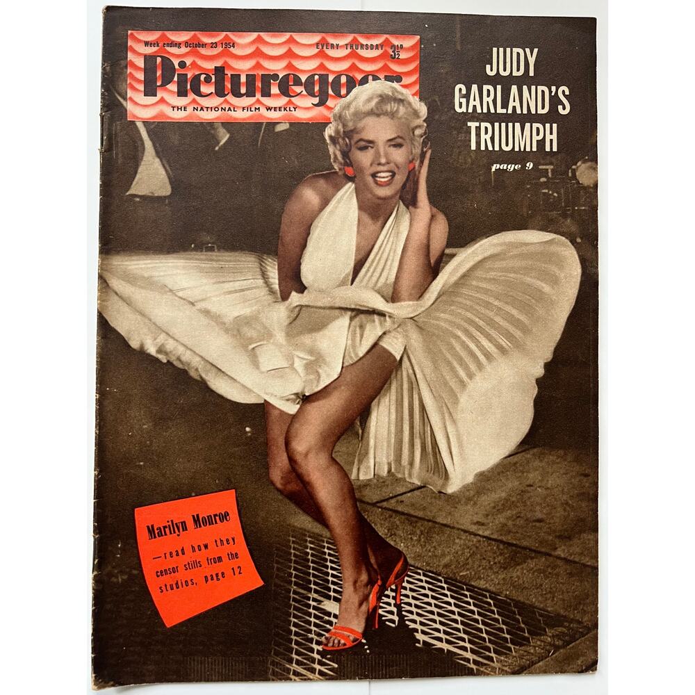 Fantastic 1954 Marilyn Monroe Magazine UK Picturegoer Norma Jean Seven Year Itch